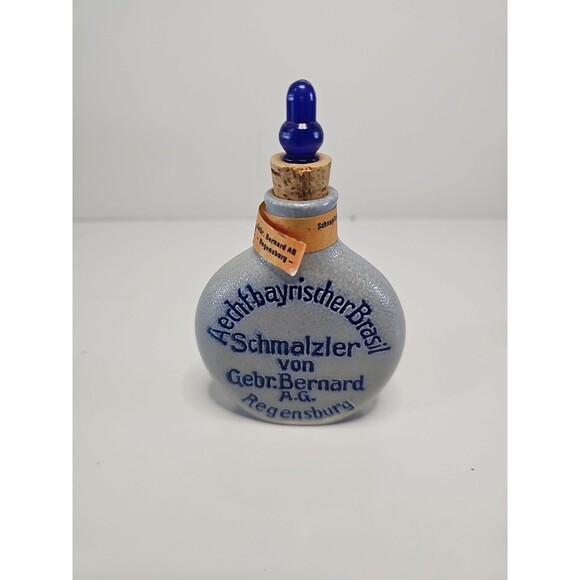 Vintage German Bavarian Schmalzlerfranzel Snuff Bottle 4 1/2” Tall Empty - Picture 3 of 5